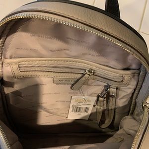 Michael Kors leather strap backpack